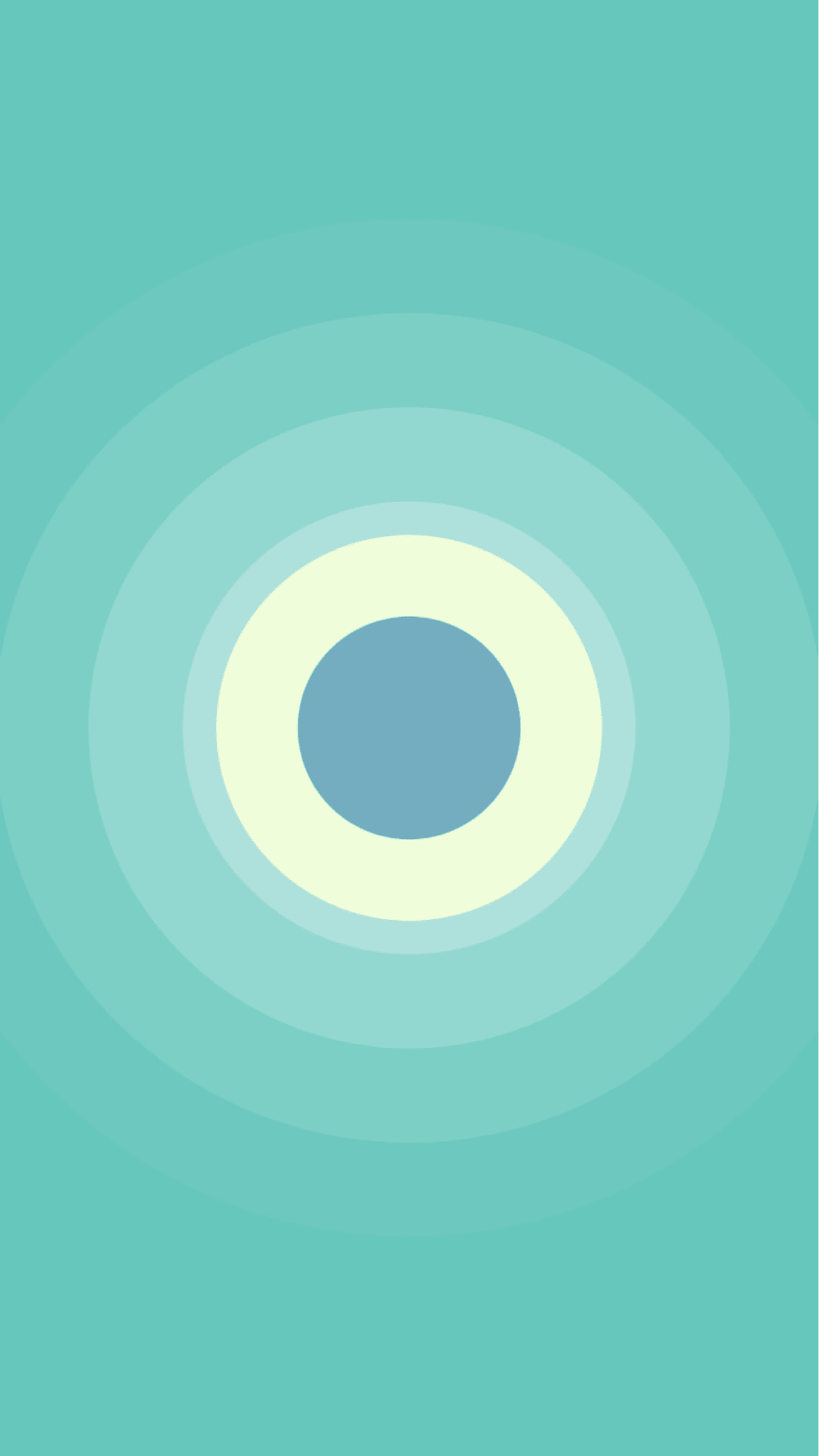 The same session in a green and pale yellow color theme, rings expanding from the center.
